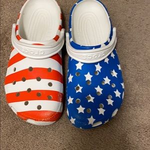 American flag crocs